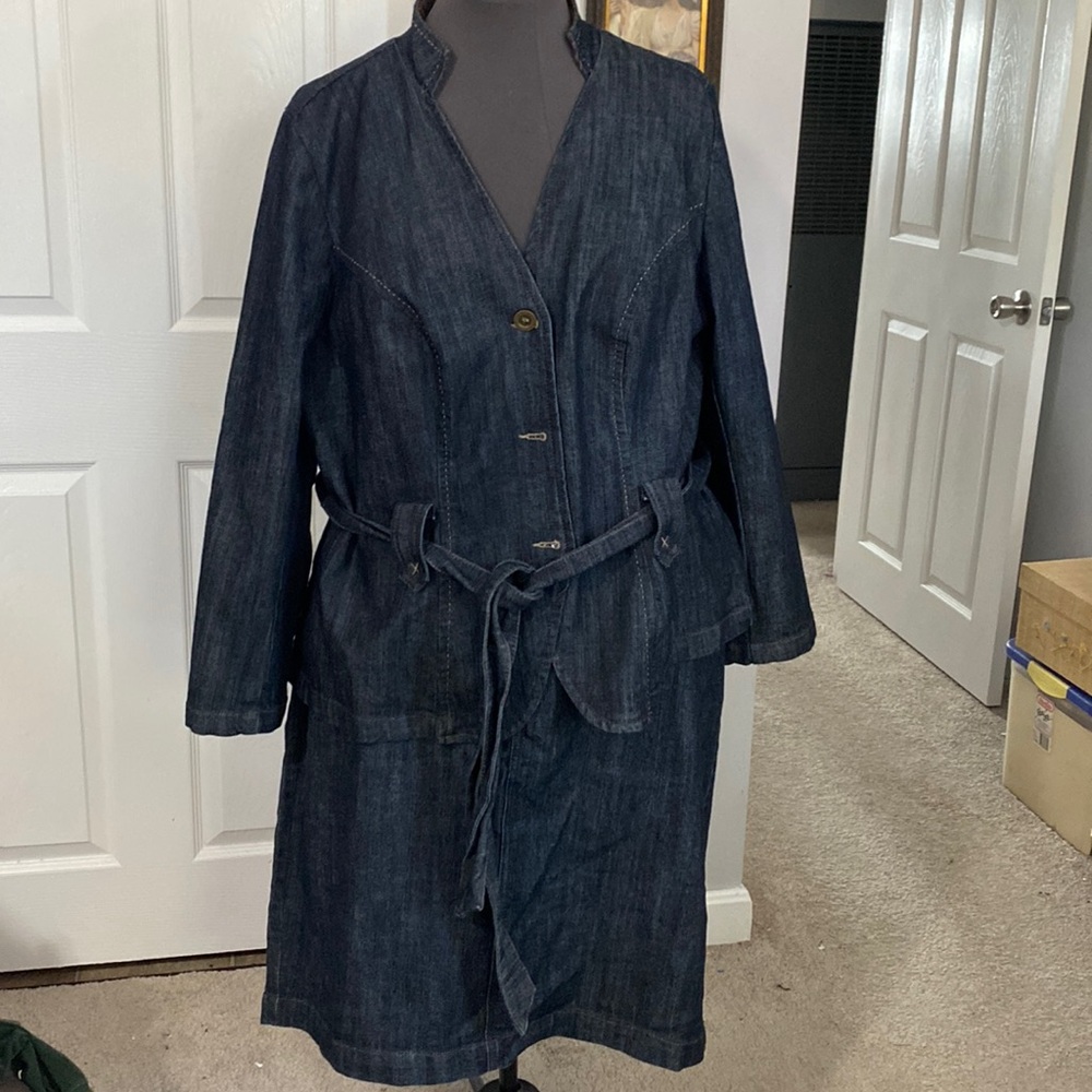 Vintage Fashion Bug Jean Jacket Skirt Set